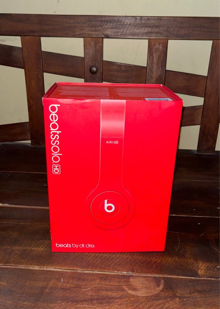 Beats Solo HD with Box and Manuals (Category: Headphones & Headsets) located in Makati City. Submitted by mike.bewer (Listing ID 1254439356, Image 1). Description: For Sale: USED Original complete with box and manuals. Beats Solo HD in red color. Has repaired headphone brace on the right and bought a replacement cord. Still does the job. (If your thinking of the cord issue it can be resolved by ordering it via online shopping apps.) Thanks. 😎.