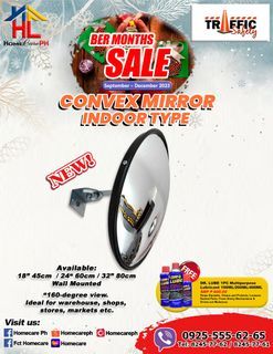 BER MONHTS SALE (Traffic Safety Convex Mirror Indoor Type)