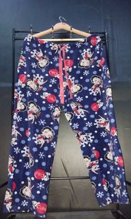Betty Boop Co-Brand Coca Cola Plush Fleece Lounge Pajama Pants XL