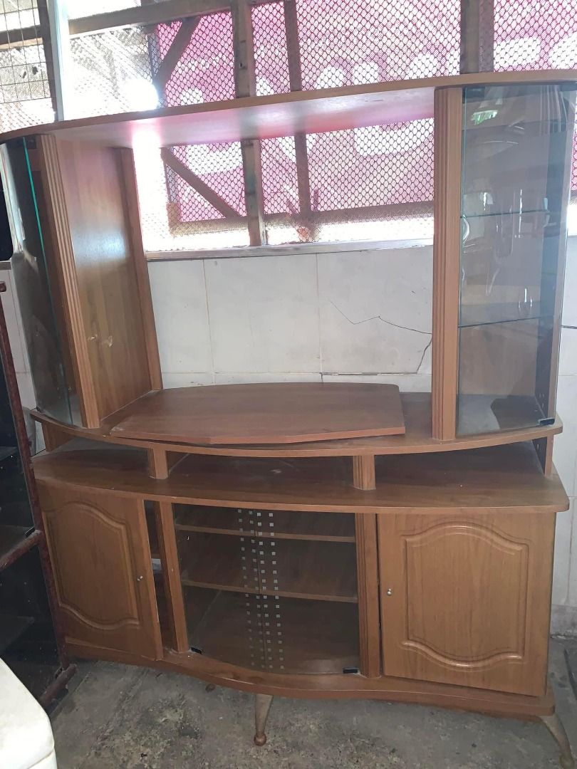 Big TV Divider w/ Rotating TV Rack, Furniture & Home Living, Furniture ...
