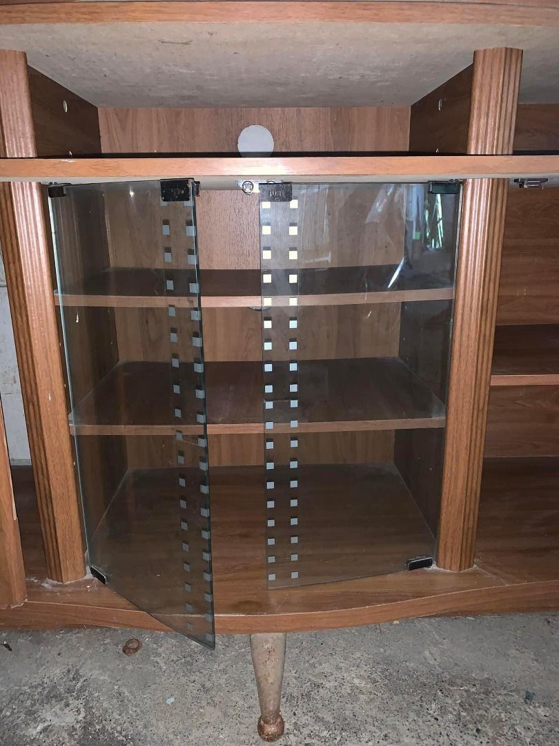Big TV Divider w/ Rotating TV Rack, Furniture & Home Living, Furniture ...