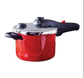 BK Pressure Cooker Red 22cm/6.0L (Item Code 589)