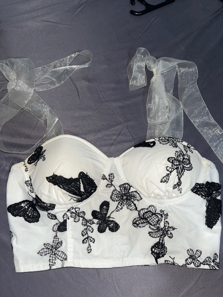 Princess corset - black floral main image 1