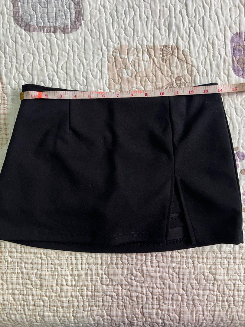 Black Mini Skort, Women's Fashion, Bottoms, Skirts on Carousell