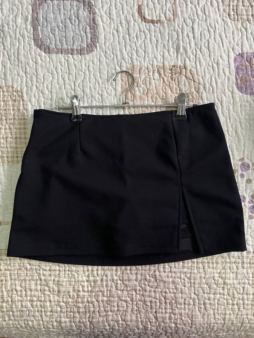 Black Mini Skort, Women's Fashion, Bottoms, Skirts on Carousell