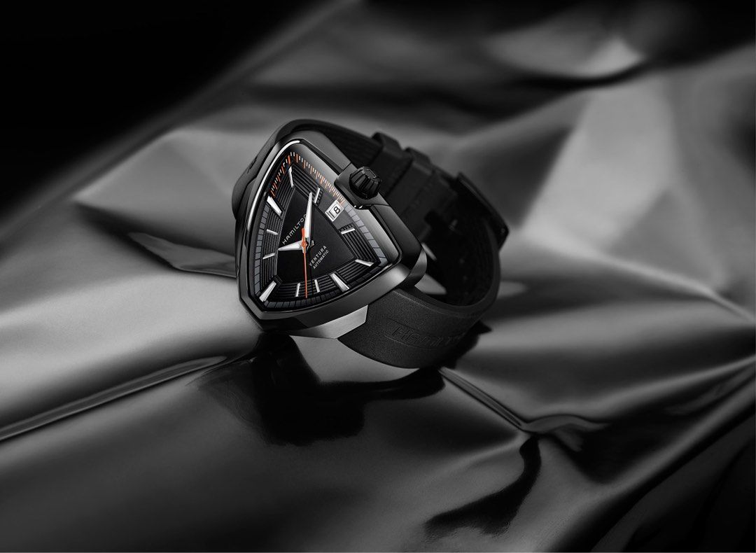 BNIB HAMILTON VENTURA ELVIS80 AUTO BLACK PVD H24585331
