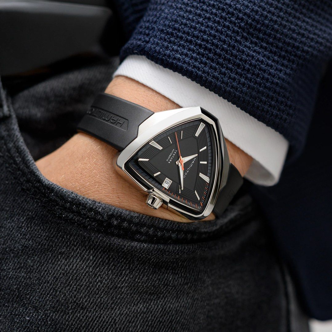 BNIB HAMILTON VENTURA ELVIS80 AUTO BlACK DIAL H24555331