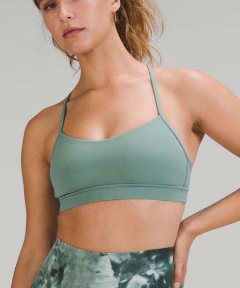 Lululemon Flow Y Nulu Bra *Light Support, A–C Cups Size 8 Sunset