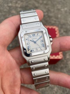 Vintage Cartier Tank 80s Quartz Trinity White Roman Numeral Dial