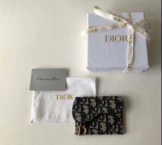 BRANDNEW DIOR SADDLE CARD HOLDER