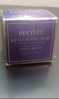 breylee hyaluronic acid face cream daily moisturizer