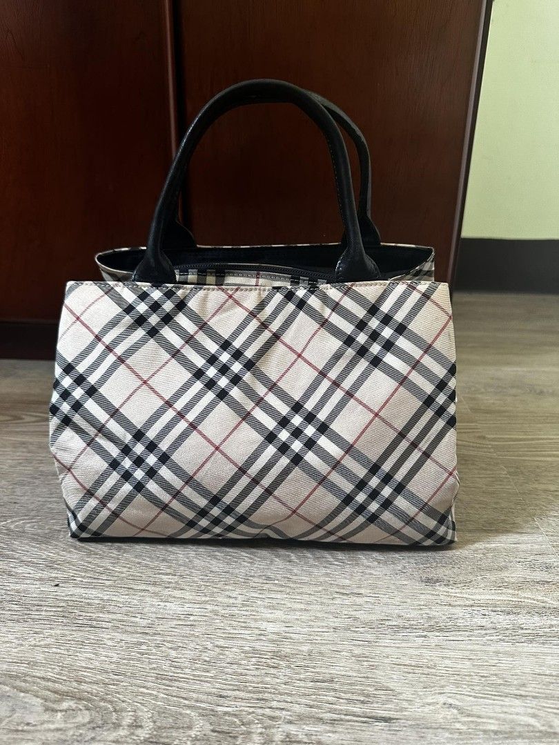 Vintage Burberry Blue Label Top Handle Bag-Black, Luxury, Bags & Wallets on  Carousell