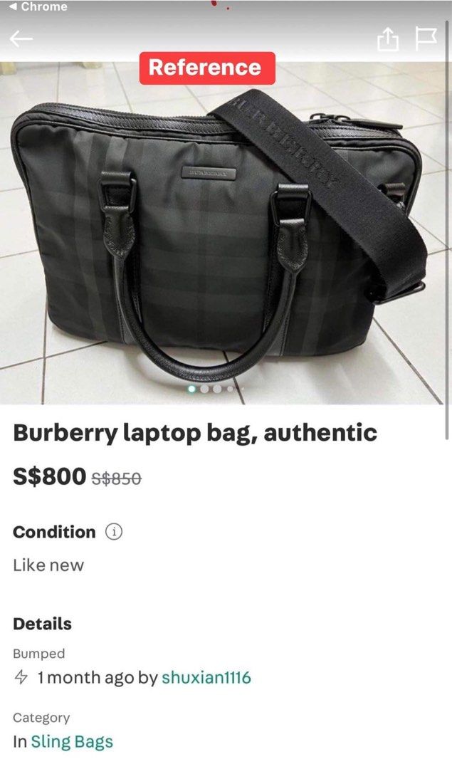 BURBERRY Briefcase Legit, Luxury, Bags & Wallets on Carousell