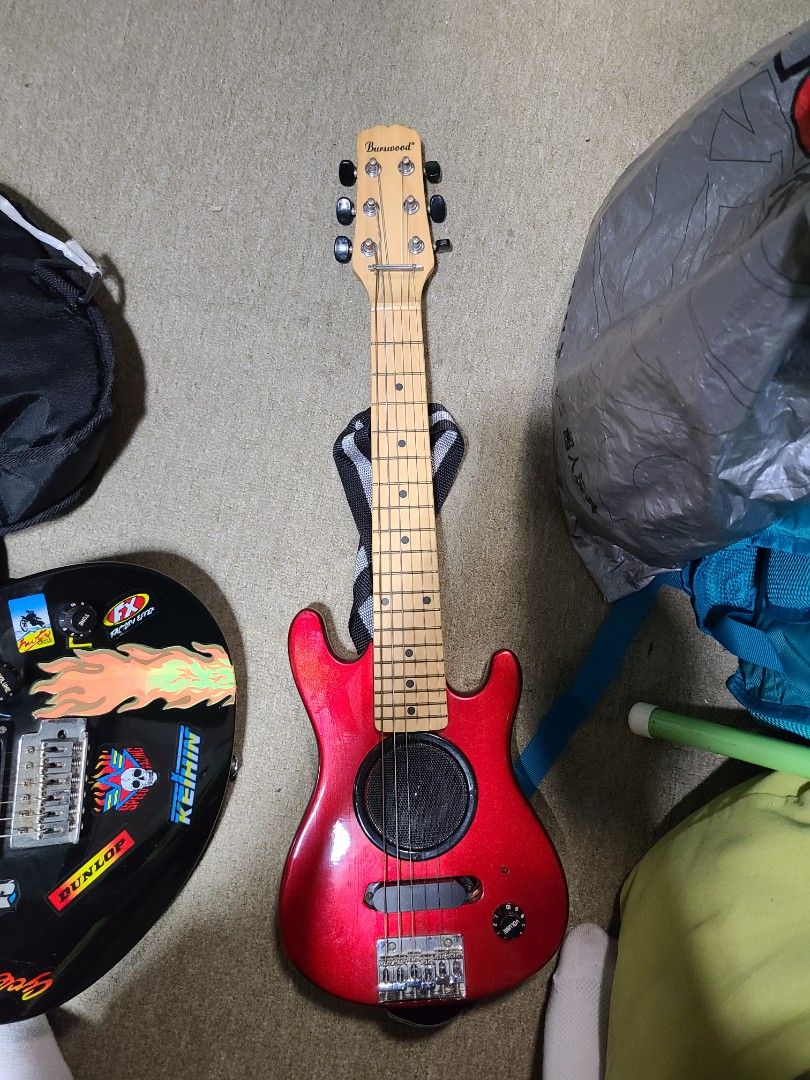 Burswood electric guitar with built in amplifier shop