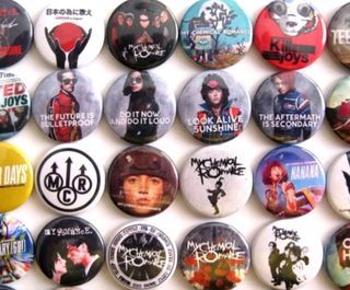 Punk Pins -  in 2023  Punk pins, Buttons pinback, Cloth bags