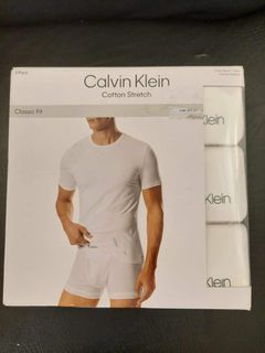 Calvin Klein Men Boxed Logo Round Neck Shirts