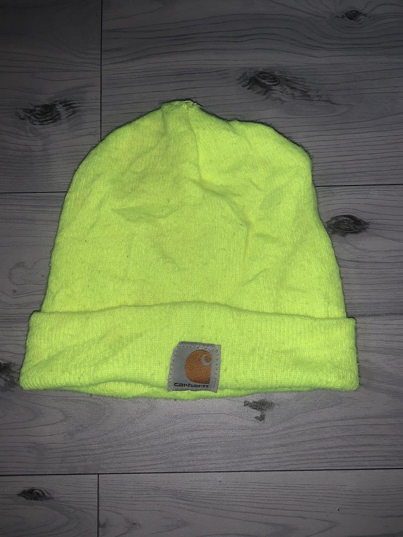 Neon green carhartt beanie 2025