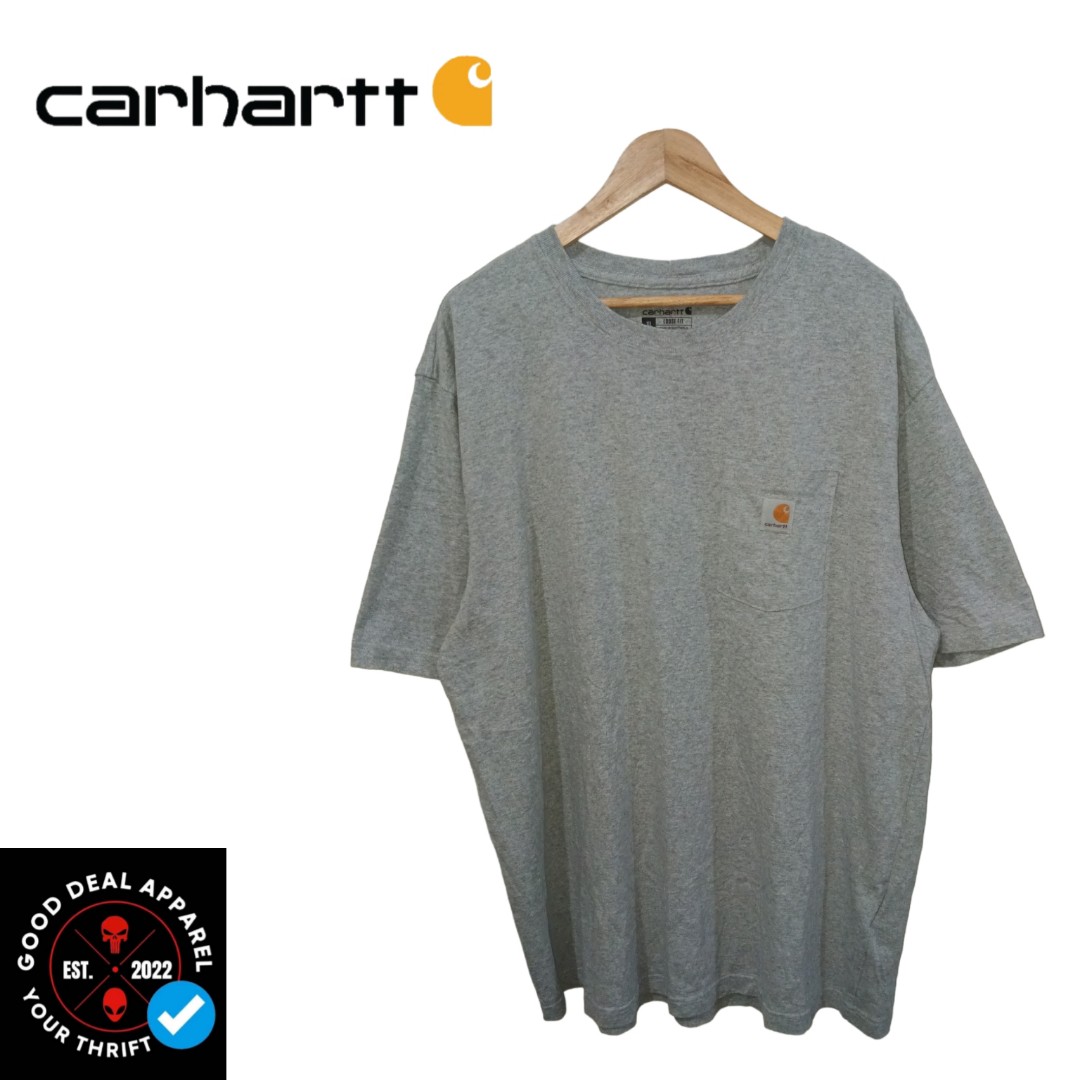CARHARTT K87 GRY FOR BIG MAN, Men's Fashion, Tops & Sets, Tshirts ...