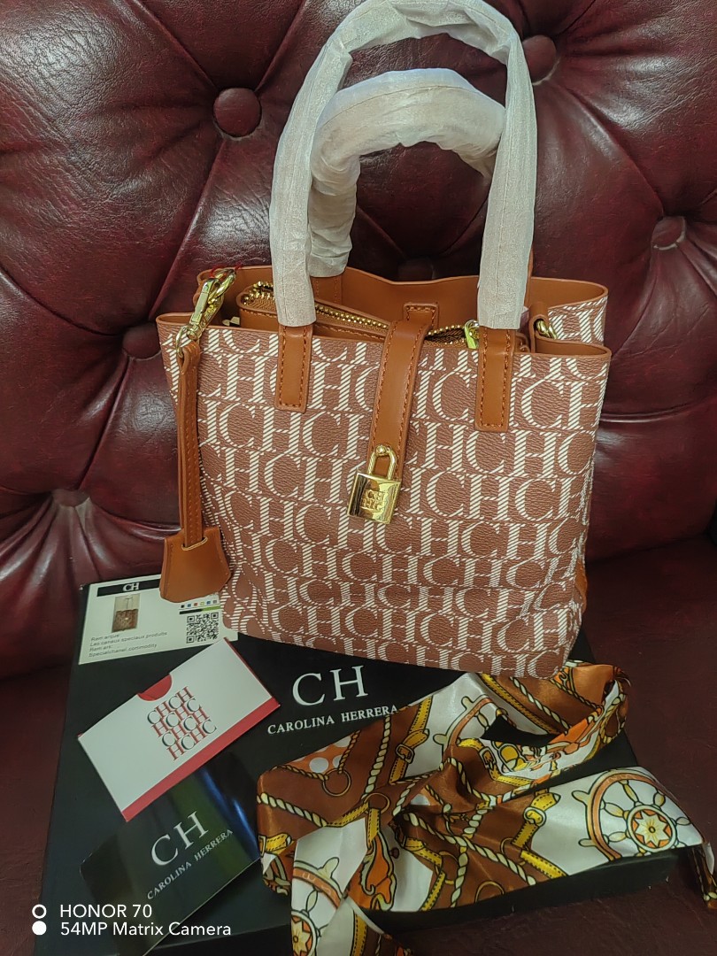 Carolina Herrera, Bags, Original Carolina Herrera Like New Conditions  Comes With Lock Key And Dust Bag