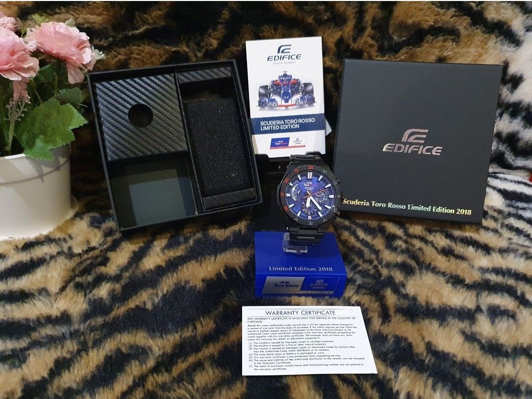 CASIO EDIFICE SCUDERIA TORO ROSSO LIMITED EDITION, Men's Fashion