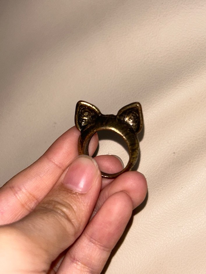 Cat ears ring cheap