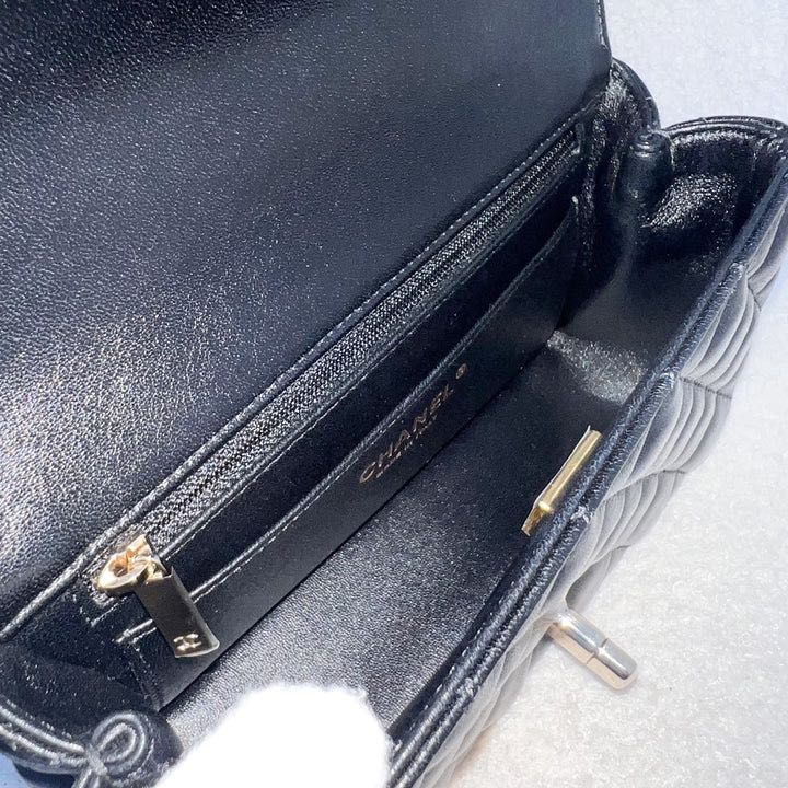 chanel top handle mini bag