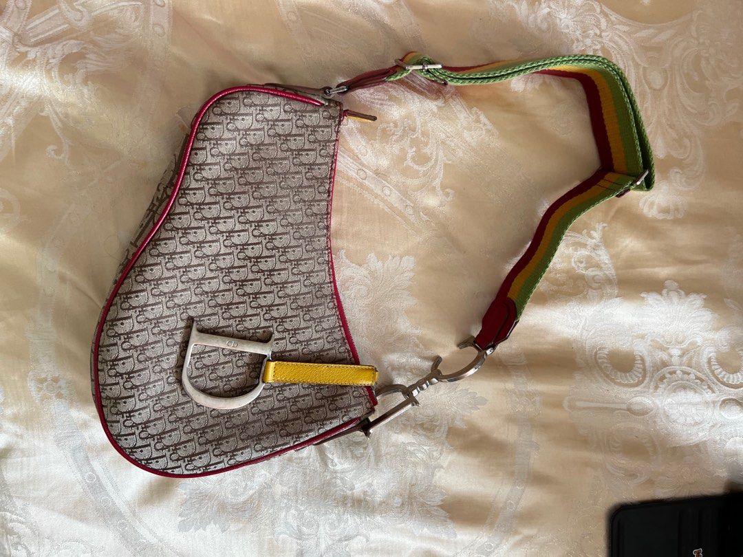 Christian dior cheap rasta saddle bag