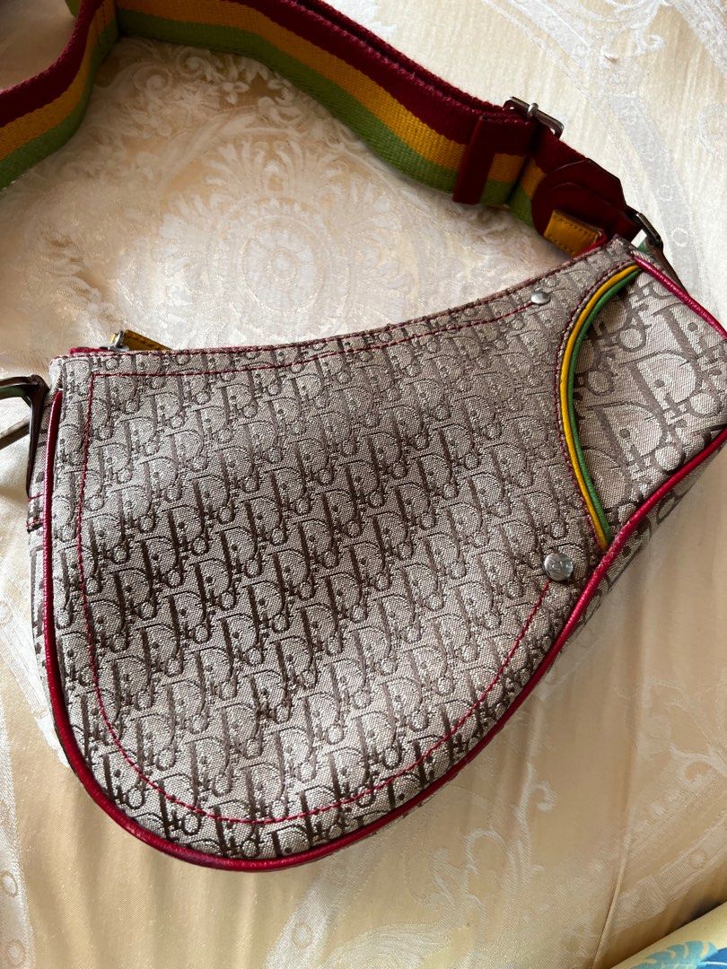 Christian dior rasta saddle bag top