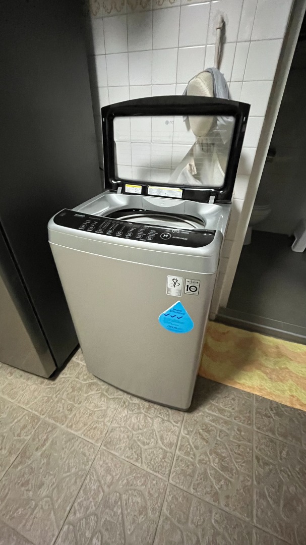 [Clearance] LG washer 9kg load smart inverter, TV & Home Appliances