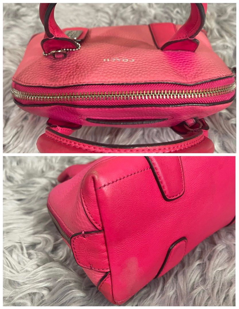 Authentic Coach Alma pink bag, Luxury, Bags & Wallets on Carousell