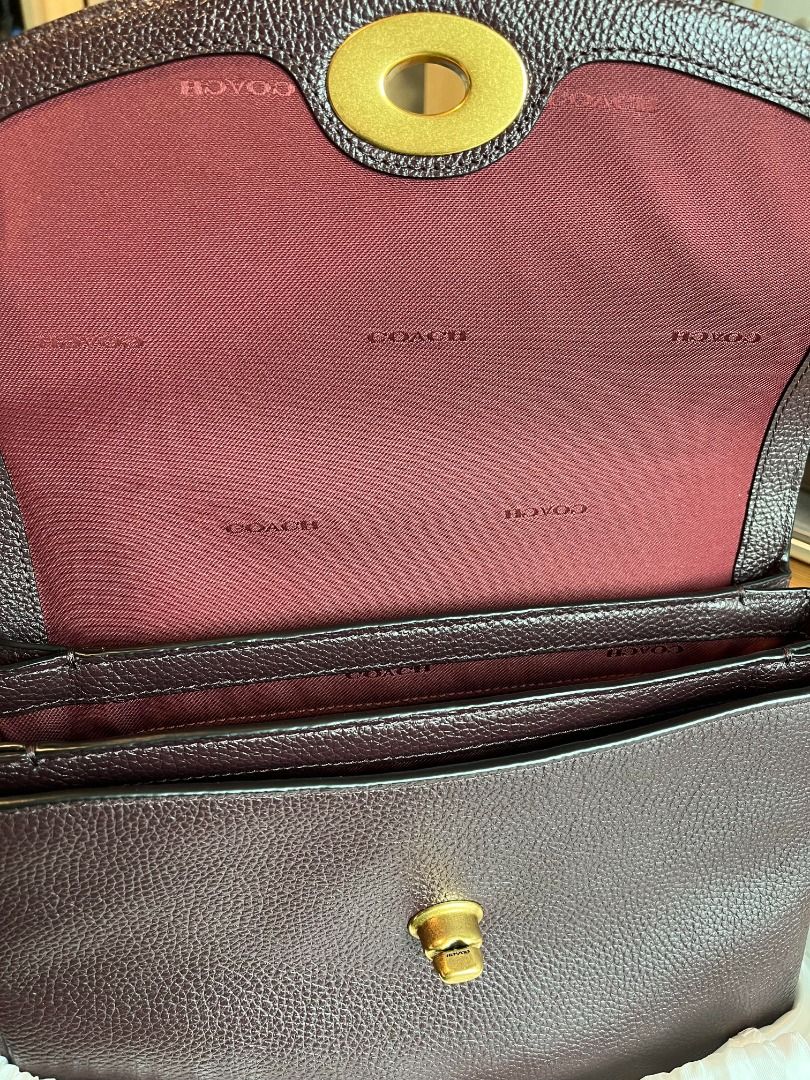 Coach cassie burgundy clearance
