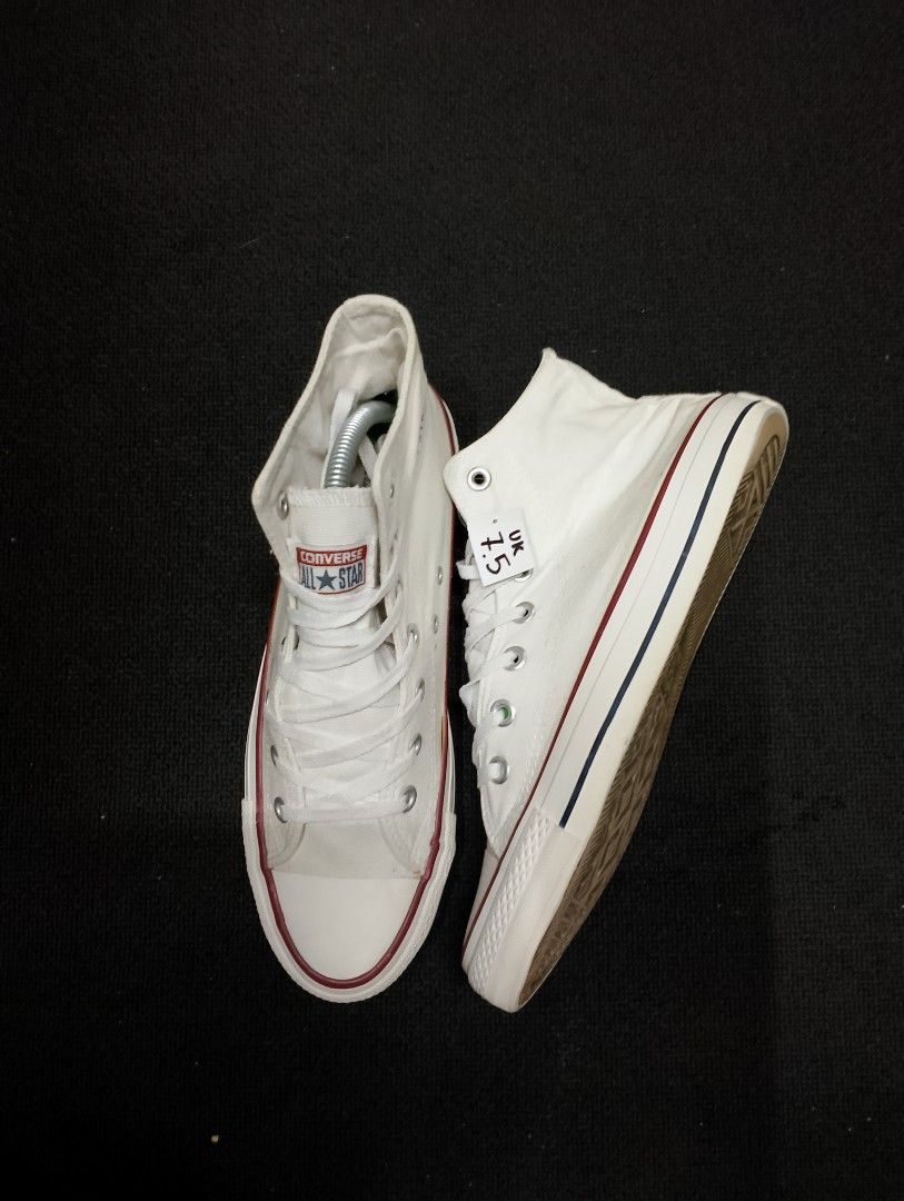 Converse hi cut white hot sale