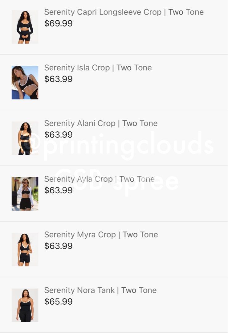 Serenity Myra Crop  Two Tone – Crop Shop Boutique