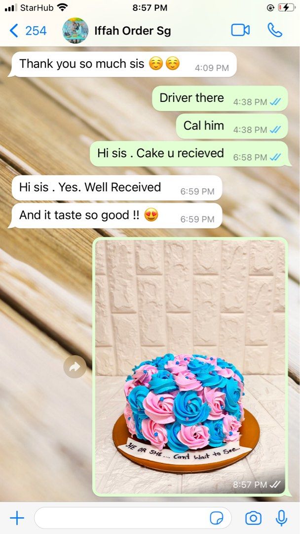 Great birthday cakes reviews and feedback in Singapore