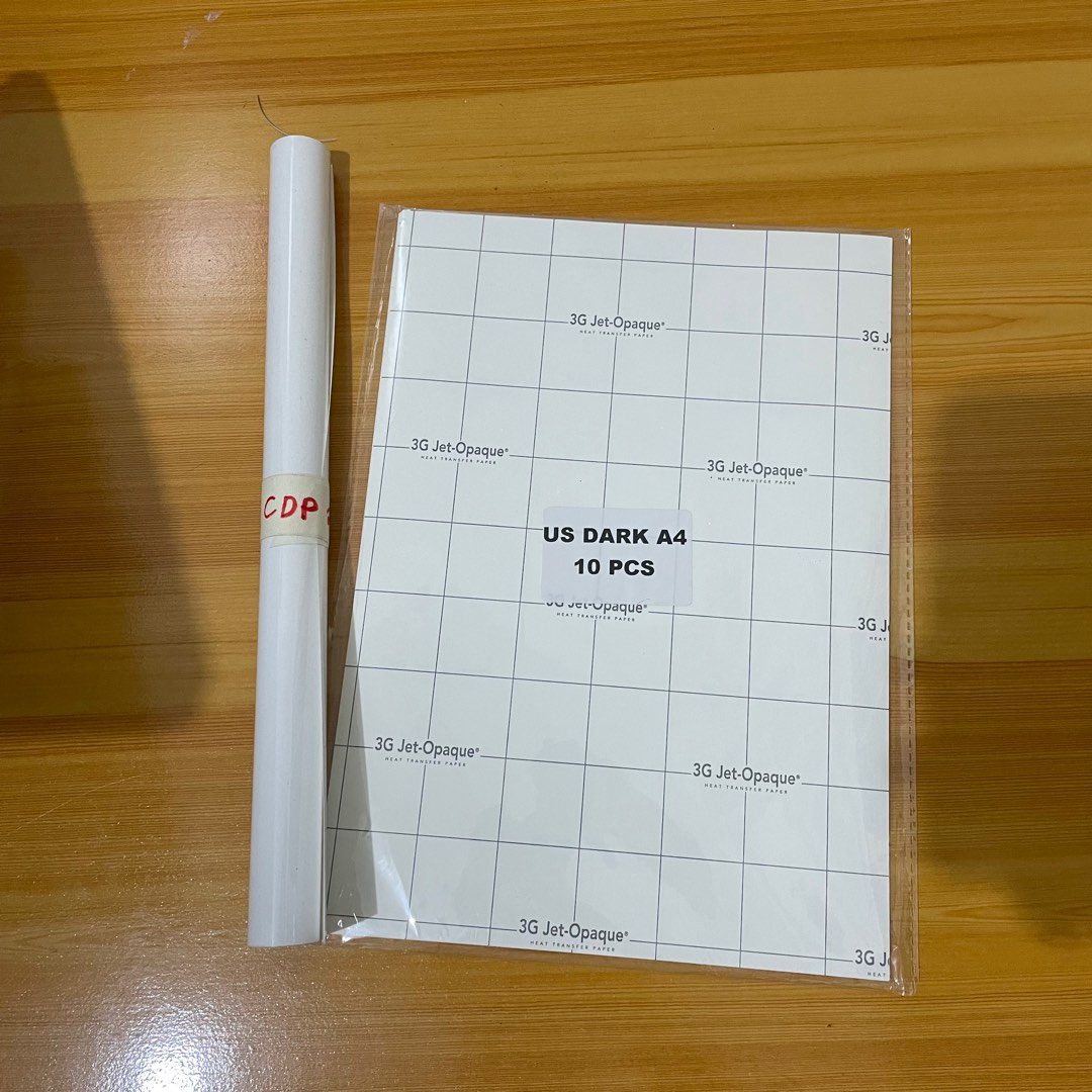 Dark Transfer Paper w/ freebie 1 meter white heat transfer vinyl