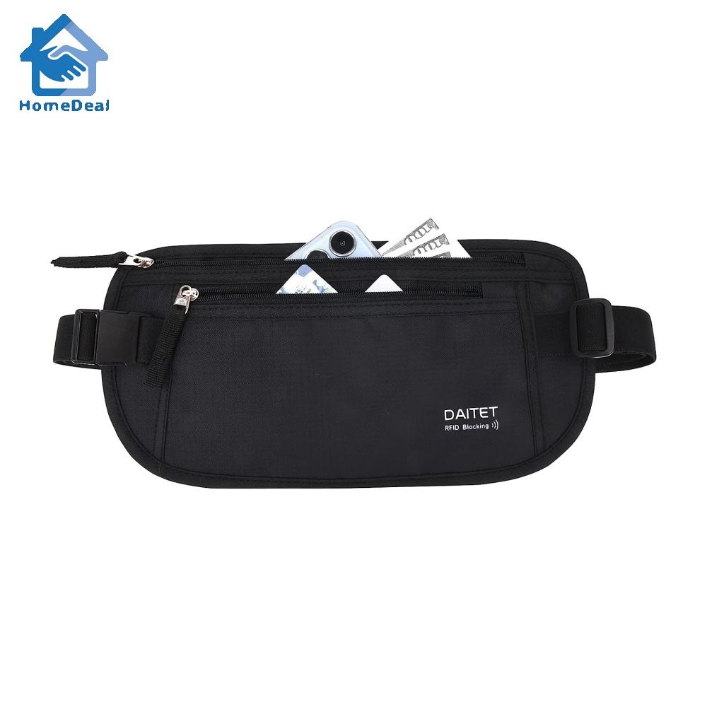 Day Tip Money Belt - Passport Holder Secure Hidden Travel Wallet with RFID  Blocking, Undercover Fanny Pack, Men's Fashion, Watches & Accessories,  Wallets & Card Holders on Carousell