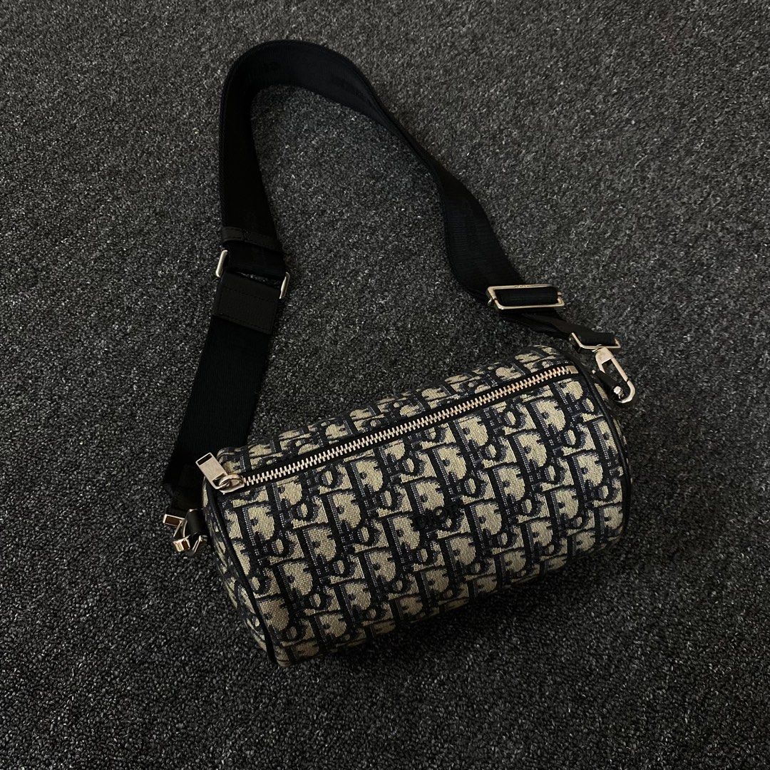 Dior Oblique Jacquard Messenger Roller Bag