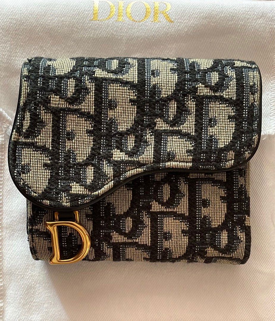 Dior Saddle Lotus Wallet, Luxury, Bags & Wallets on Carousell