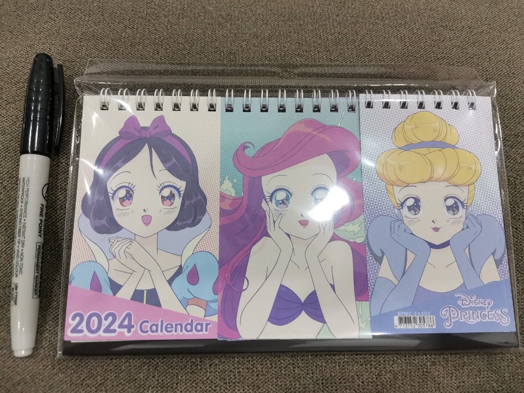 Disney Princess Calendar 2024, Hobbies & Toys, Stationery & Craft