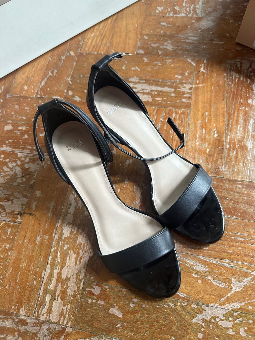 dmk black heels 012159 Women s Fashion Footwear Heels on Carousell