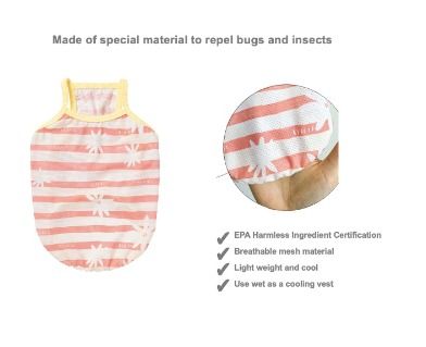 Insect shield deals breathable dog vest