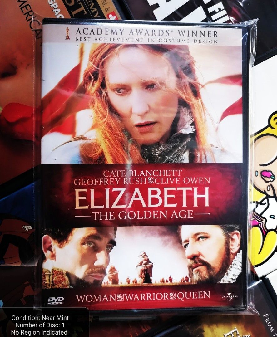 Elizabeth The Golden Age DVD Movie Original DVD Movies DVDs Movie For ...