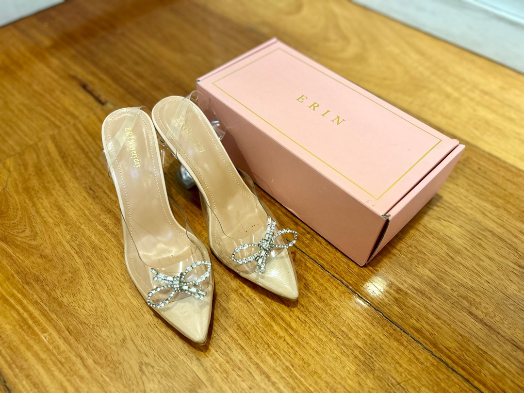 Erin clear high heel 2025 sandals