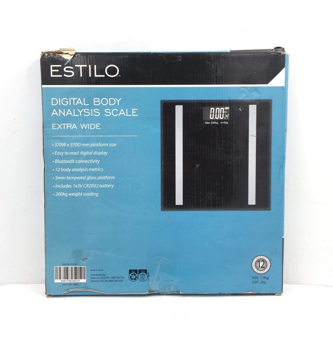 ESTILO Extra Wide Digital Body Analysis Scale, Health & Nutrition