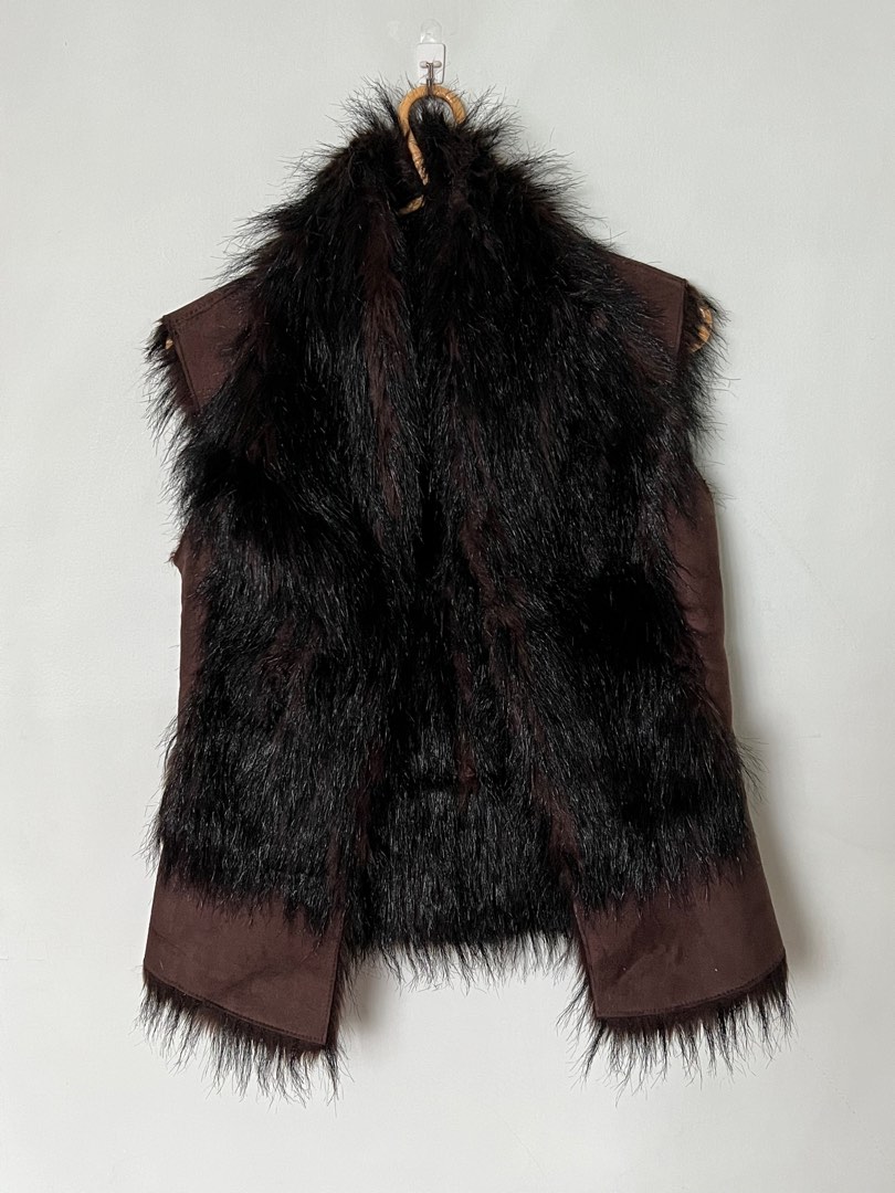 Faux fur gilet outlet zara