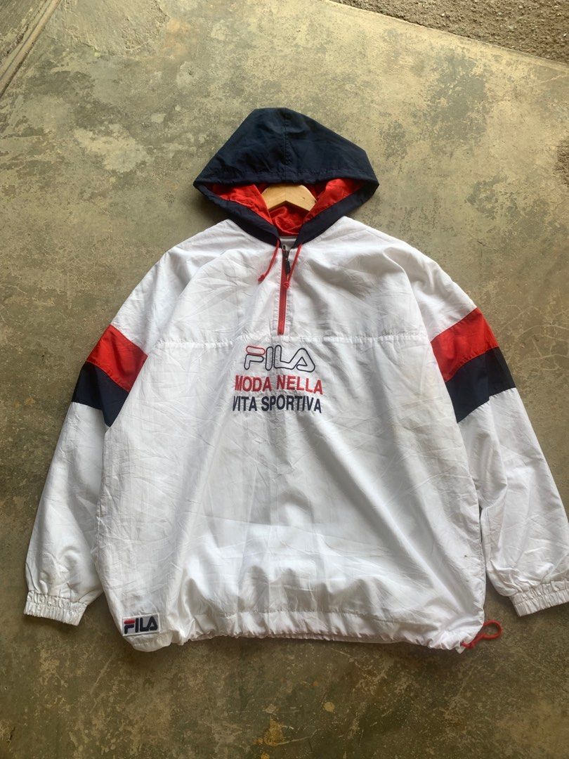 Fila Halfzip Windbreaker Men s Fashion Activewear on Carousell