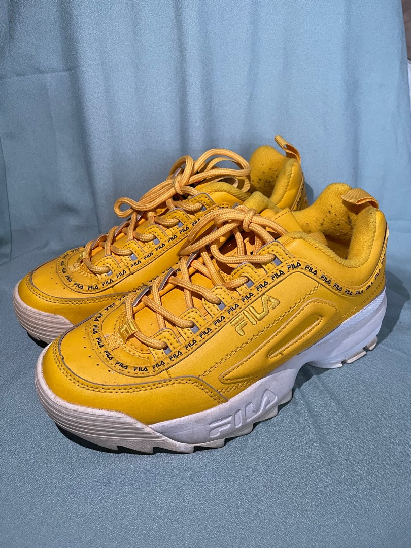 Fila outlet yellow trainers