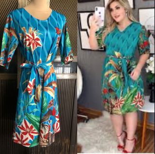 FLORAL PRINT DRESS XL