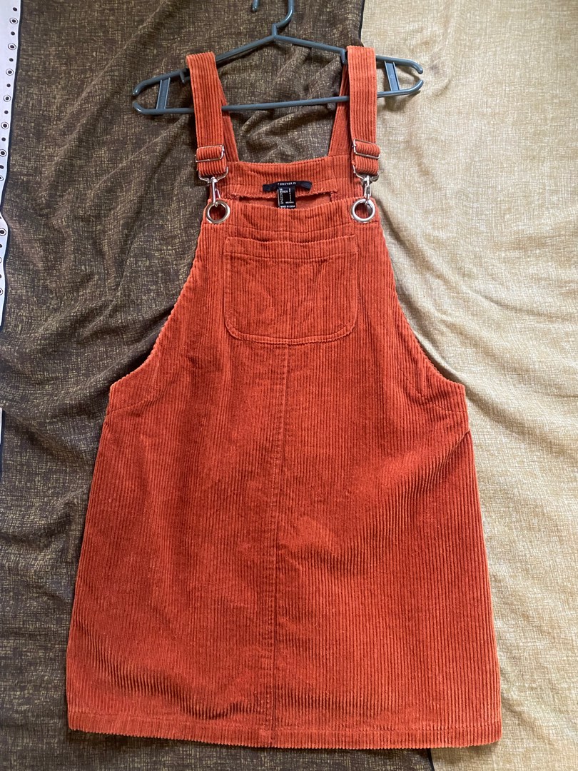 Forever 21 corduroy overall dress sale