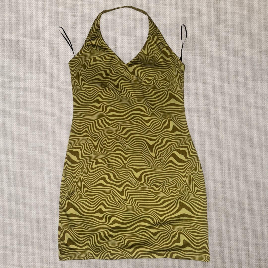 Front Halter Neck Backless Dress, Women's Fashion, Dresses & Sets ...